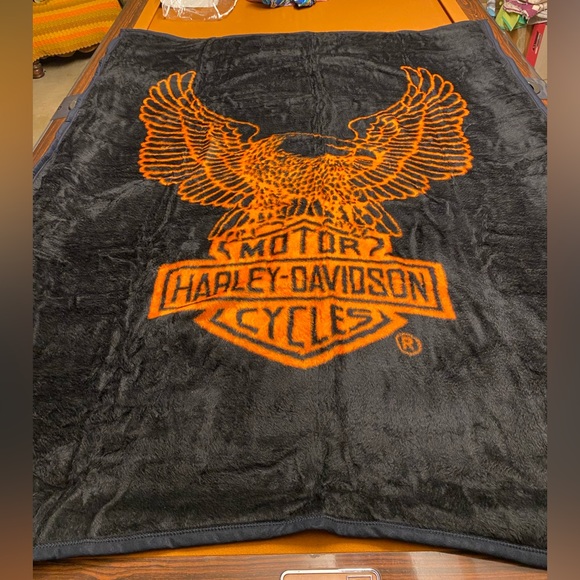 HarleyDavidson Bedding Vintage Reversible Biederlack Harley